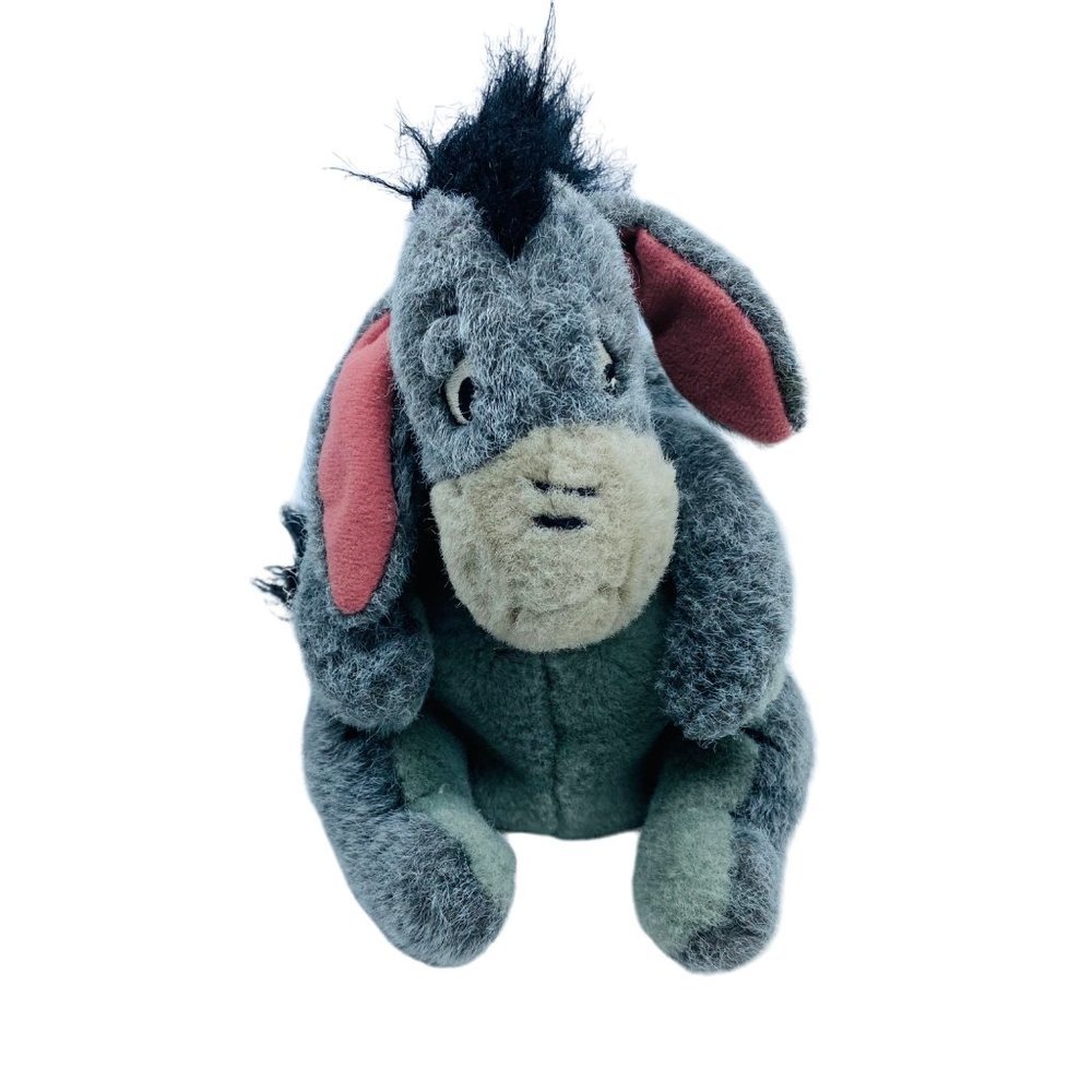 Disney Eeyore Plush Stuffed Animal 8" Tall Detachable Tail Soft Winnie the Pooh